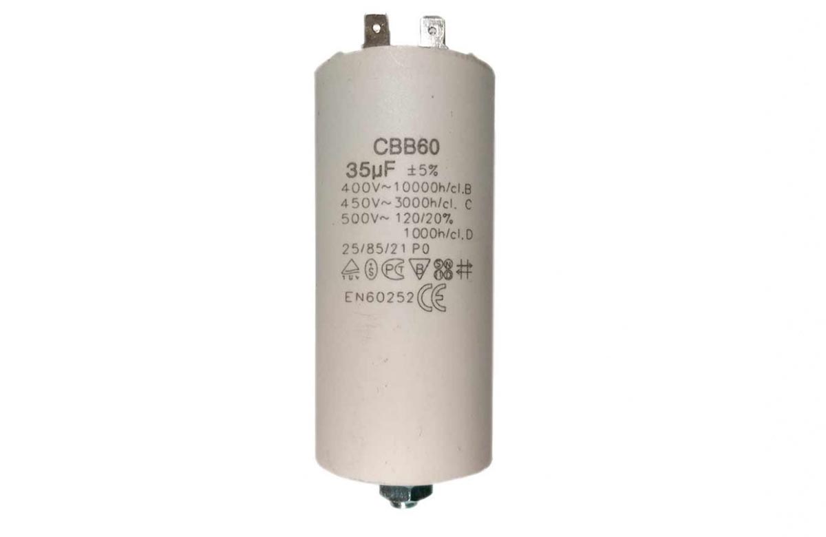 Конденсатор для LG, Samsung, Ariston, СВВ60 35мкФ, 450V, х60350
